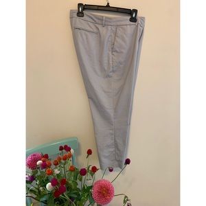 Light grey ankle length pants